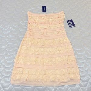 NWTs Express Strapless Mini Dress Pink Xs